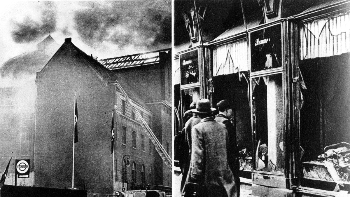 Kristallnatten, mellan 9 och 10 november 1938, var kulmen på våld mot judar. 267 synagogor brändes ned och runt 400 judar dödades eller tvingades begå självmord.